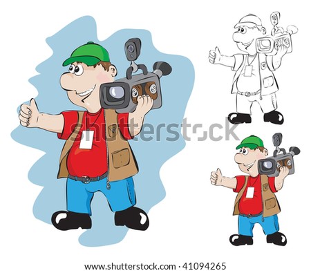 Video Cameras Cartoon