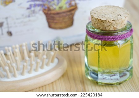 Small bottle of cosmetic oil