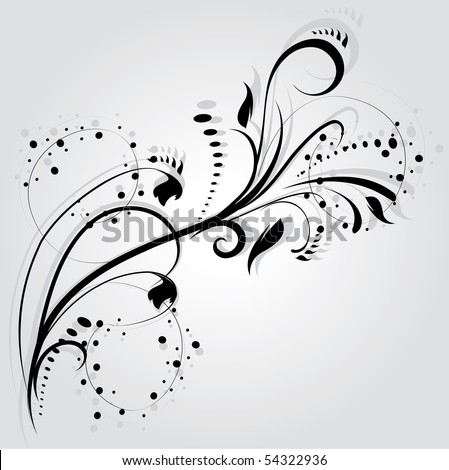 Henna Tattoo Vectors on Stock Vector Floral Silhouette Element For Design Vector Tattoo