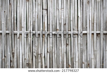 Background pattern of a bamboo pipes palisade