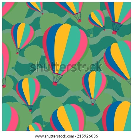 seamless background of balloons
