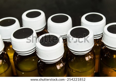 syrup in bottle
