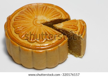 The moon cake in the moon festival.