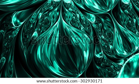 green marble artwork digital ebru pattern, exotic abstract background