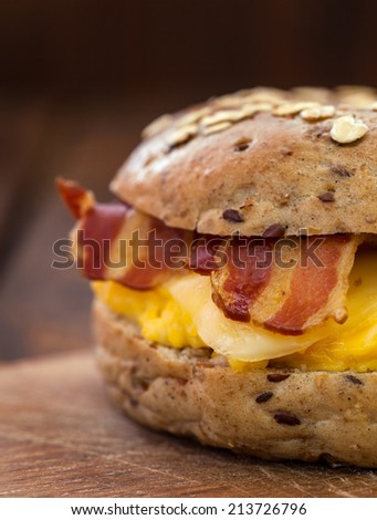 Bacon and Egg Breakfast Sandwich