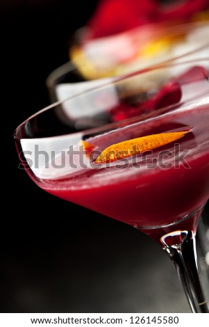 Bitter Sweet Cocktail - Gin, Campari and Berry Syrup
