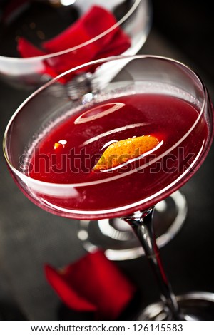 Bitter Sweet Cocktail - Gin, Campari and Berry Syrup