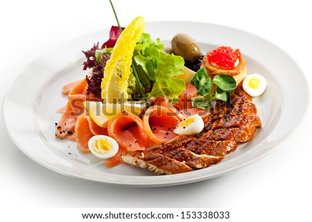 Fish Dish with Lemon and Eggs