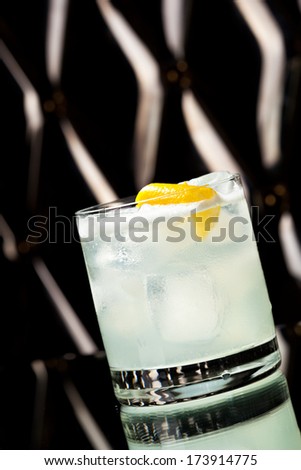 Vodka Sour - Cocktail with Vodka, Sugar Syrup, Lemon Juice and Egg White