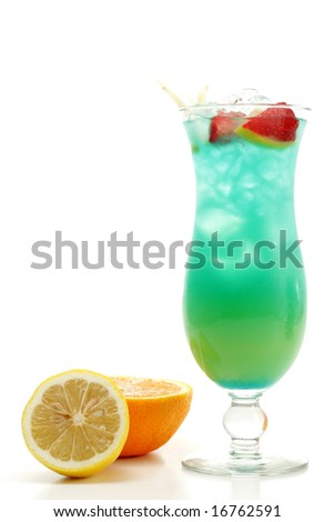 Blue Alcohol Drink