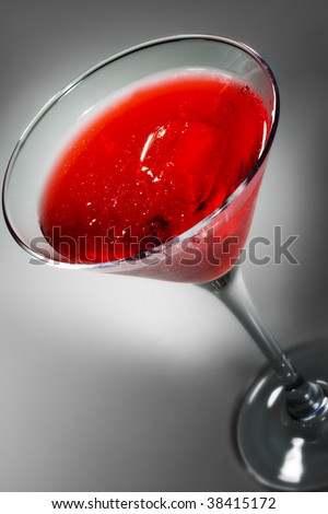 Cosmopolitan - Alcoholic Cocktail made from Gin Cointreau, Lemon Juice and Grenadine Syrup