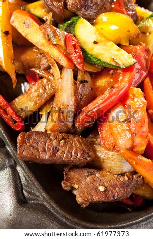 Grilled Foods - Meat with Vegetables