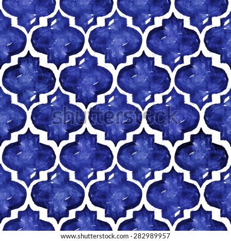 Moroccan style tiles inspired seamless pattern, super high resolution for any size options. Ideal for wallpapers, textiles, wrapping papers, web design, scrapbooking etc.