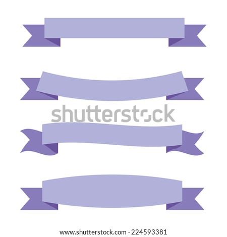 Purple Ribbon Set