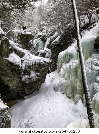 Trip to Royalston Falls off the Tully trail on March 28, 2015.