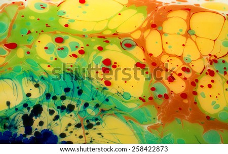 amazing artwork texture ebru,  drawing on the water abstract background