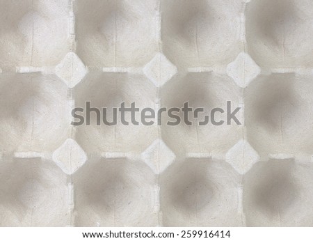 Paper tray for egg packing  background