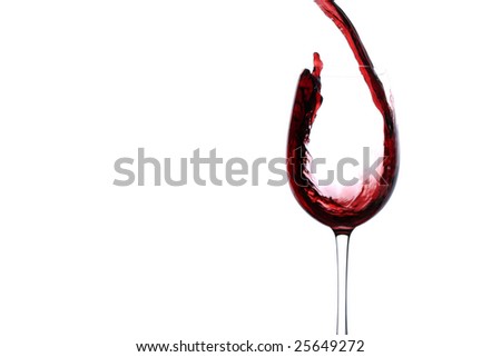 wine flowing
