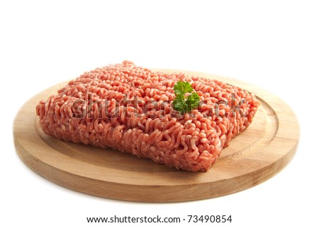 Scotland v England, Murrayfield, Sat 8th Feb, 17:00  - Page 15 Stock-photo-minced-meat-on-a-wooden-plate-isolated-over-white-73490854