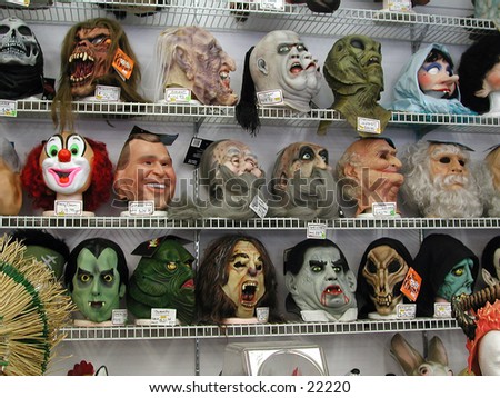 Masks in a retail store.
