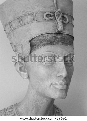 Nefertiti queen of Egypt bust.