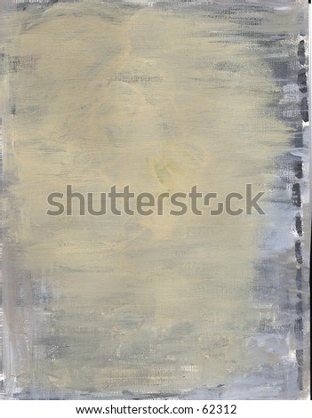 Plain painted canvas, grey,white and beige.