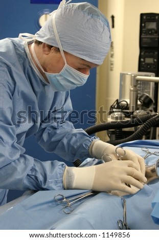 Doctor doing surgery