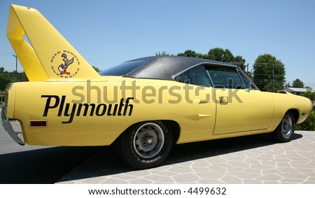 stock photo Plymouth superbird