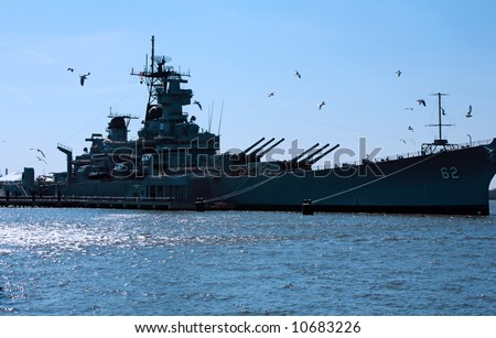 Battleship  Jersey on Battleship New Jersey Stock Photo 10683226   Shutterstock