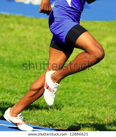 muscular male runner body