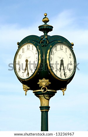 old fashioned vintage outdoor clock