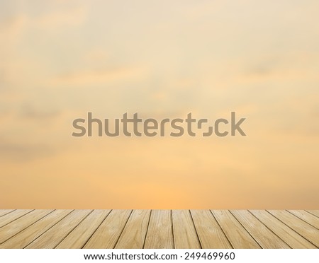 blur,The morning sky at sunrise Backgrounds and Wood Floor