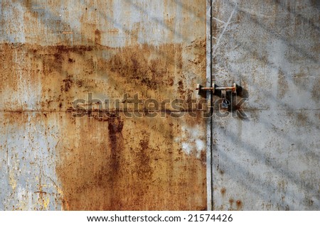 Rusty Factory Door Locked