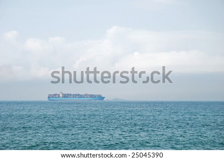 Shipping Vessel in the quiet sea