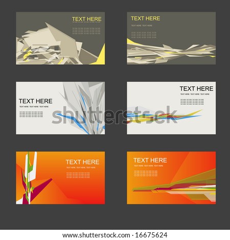 Vector Designs on Name Card Design V01 Stock Vector 16675624   Shutterstock