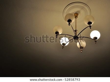 an old lamp in the living-room