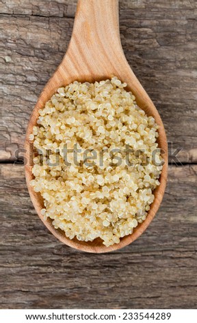 cookied quinoa on wooden surface
