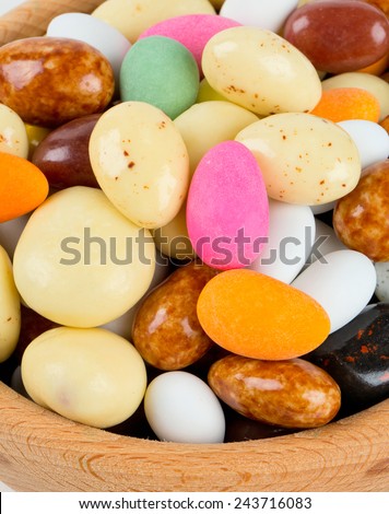 sugar and chocolate covered nuts