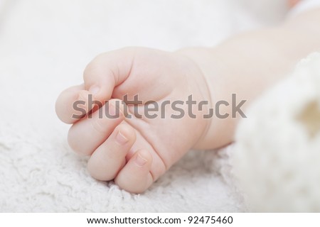 baby hand relaxed