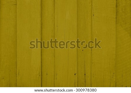yellow painted wood plank background