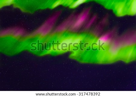 abstract night sky with stars and aurora background