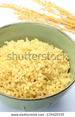Japanese unpolished rice