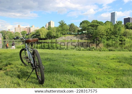 Central Park bike break with a view