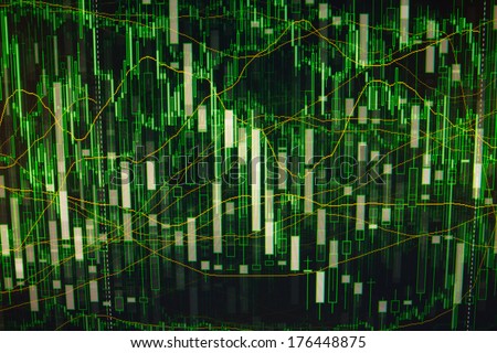 Computer green abstract visualisation future background.