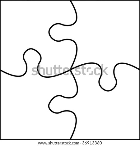 Photo Puzzles on Stock Photo   Blank Transparent Puzzle With Clipping Patch