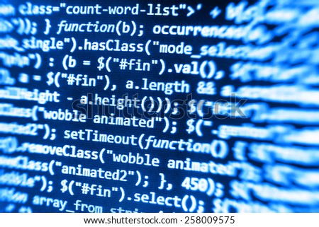 Computer code script, function.Digital technology background. Programming code abstract screen of software developer. MORE SIMILAR IN MY GALLERY