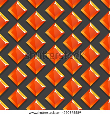 Vector background pattern orange glasses square