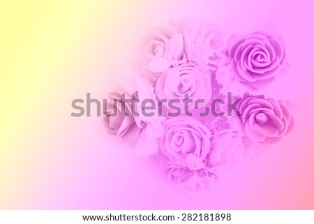bunch of artificial roses with filter colored