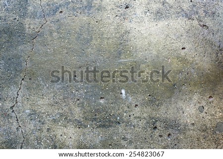 the cement floor