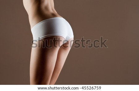 ideal body in white lingerie